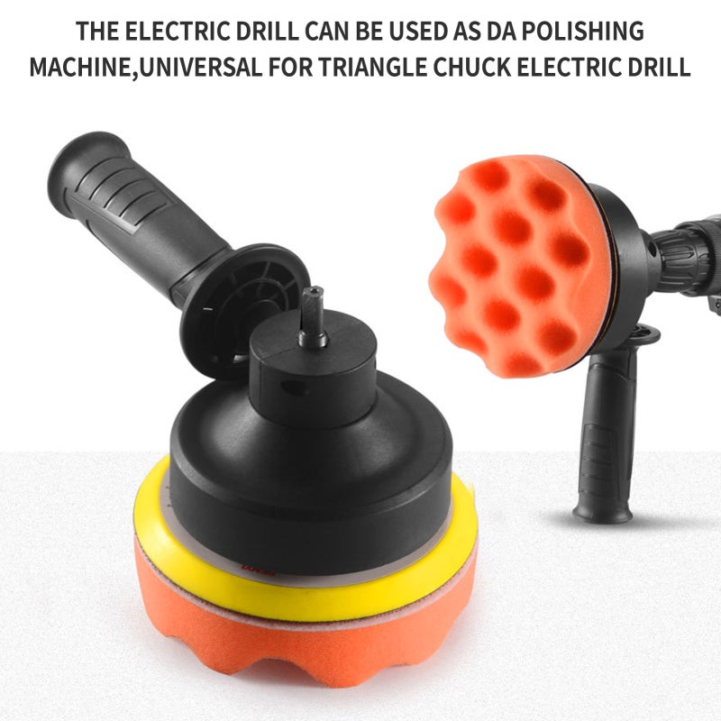 Car Polishing Head Black - Universal For Triangle Chuck Electric Drill, Smoother Polishing Grinding Cleaning Rust Removal, Wider Working Surface Polishing Machine Conversion Head For Car Detailing Ent - Image 5