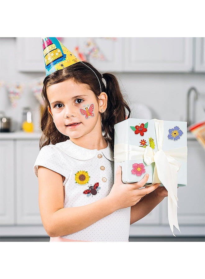 Photon 2 لفافة ملصقات الربيع للأطفال، 1000 قطعة من ملصقات زهور الصيف والفراشات والحشرات - Image 5