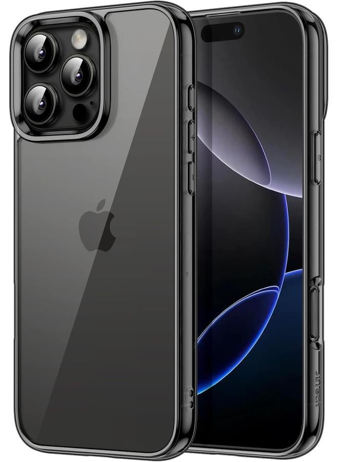 Jetech Case For Iphone 16 Pro 6.3 Inch Non Yellowing Shockproof Phone Bumper Cover Anti Scratch Clear Back Black - Image 1