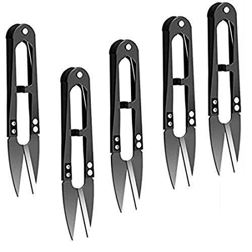 DIY Crafts Pack Of 1 Pc, Random Colour, Sewing Scissors High-Carbon Steel Thread, Yarn, Embroidery Clippers Handheld Arts Projects Yarn Thread Cutter Snips T (Pack Of 1 Pc, Random Colour) - Image 1
