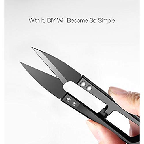 DIY Crafts Pack Of 1 Pc, Random Colour, Sewing Scissors High-Carbon Steel Thread, Yarn, Embroidery Clippers Handheld Arts Projects Yarn Thread Cutter Snips T (Pack Of 1 Pc, Random Colour) - Image 4