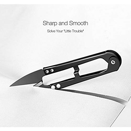 DIY Crafts Pack Of 1 Pc, Random Colour, Sewing Scissors High-Carbon Steel Thread, Yarn, Embroidery Clippers Handheld Arts Projects Yarn Thread Cutter Snips T (Pack Of 1 Pc, Random Colour) - Image 2