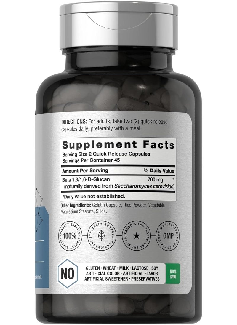 Horbäach - Beta 1,3D Glucan 700mg - 90 Capsules - Image 1