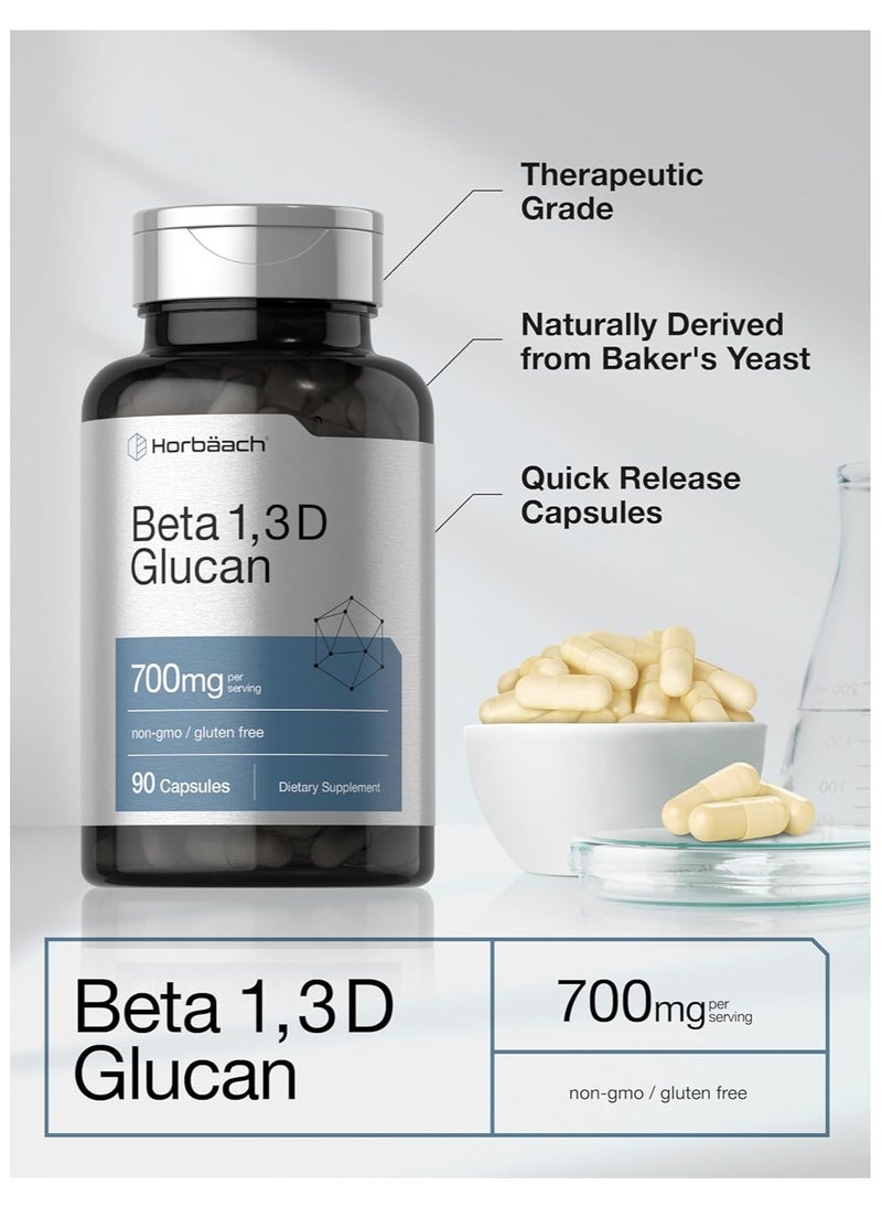 Horbäach - Beta 1,3D Glucan 700mg - 90 Capsules - Image 1
