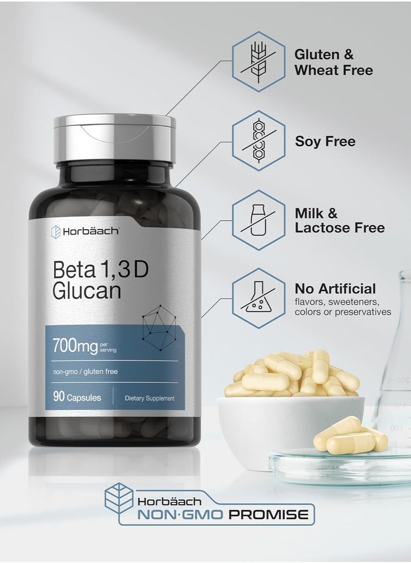 Horbäach - Beta 1,3D Glucan 700mg - 90 Capsules - Image 1