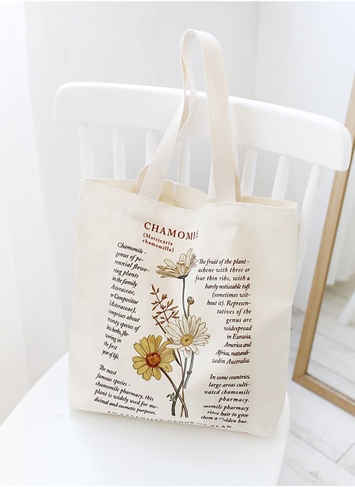 SYOSI Canvas Tote Bag Strap Reusable Grocery Shopping Cloth Bag Zip Tote Bag Women Eco-Friendly Tote Bag with Handle Washable Fashion Beach Tote Shoulder Bag Women Shopping, School  - Image 5
