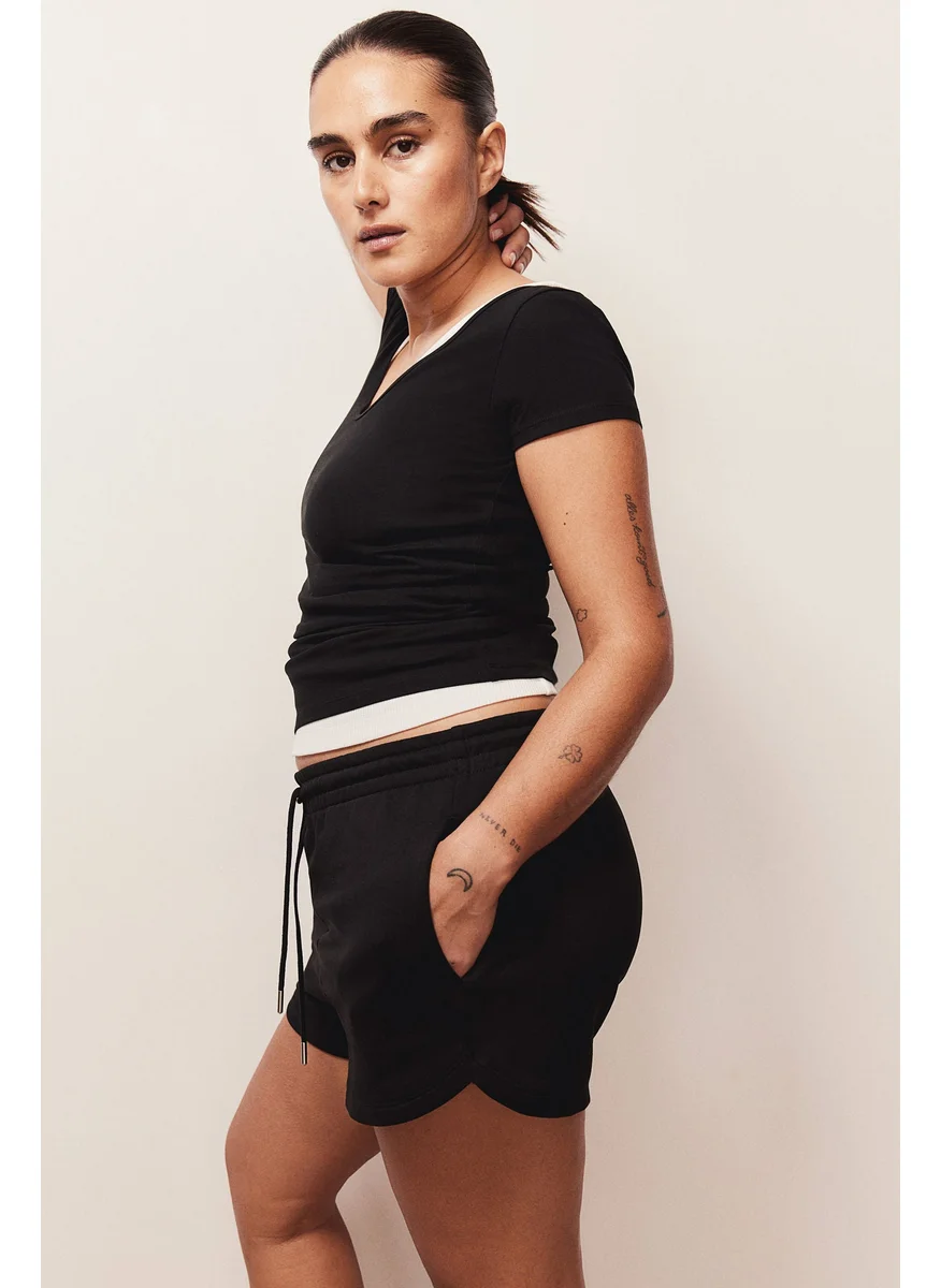 H&M High Waist Sweat Shorts