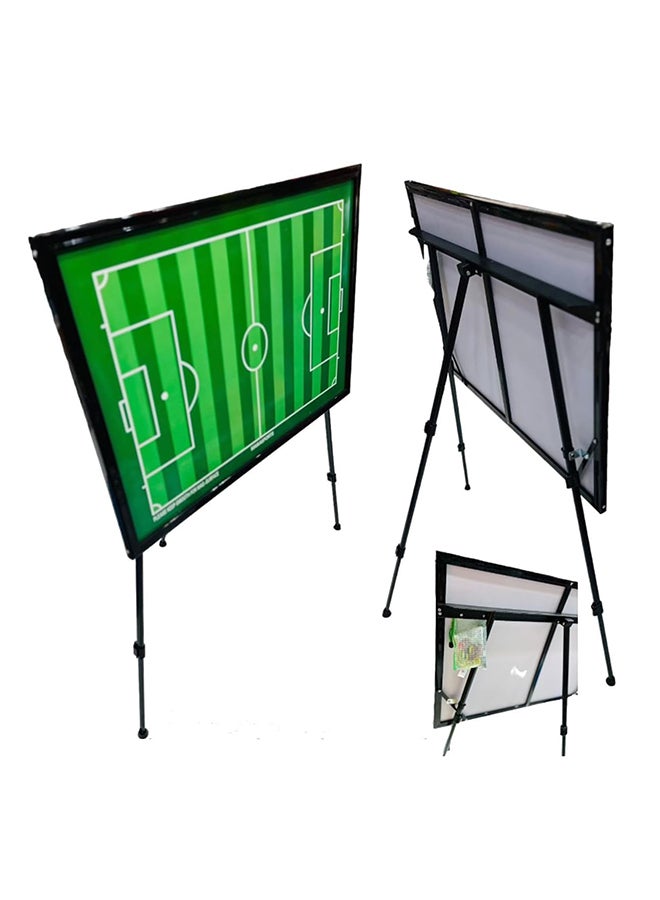 ماكس سترينث لوحة تكتيكات كرة القدم المغناطيسية - حافظة تدريب كبيرة مع حامل وإطار من الألومنيوم - Image 1