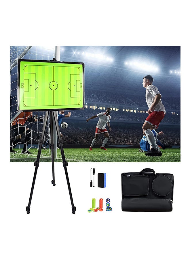 ماكس سترينث لوحة تكتيكات كرة القدم المغناطيسية - حافظة تدريب كبيرة مع حامل وإطار من الألومنيوم - Image 2