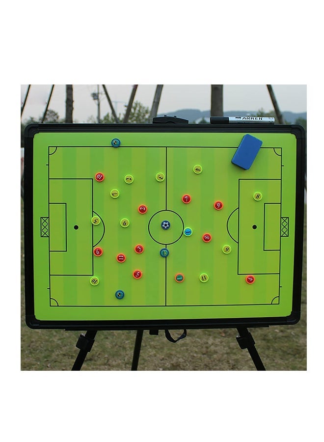 ماكس سترينث لوحة تكتيكات كرة القدم المغناطيسية - حافظة تدريب كبيرة مع حامل وإطار من الألومنيوم - Image 3