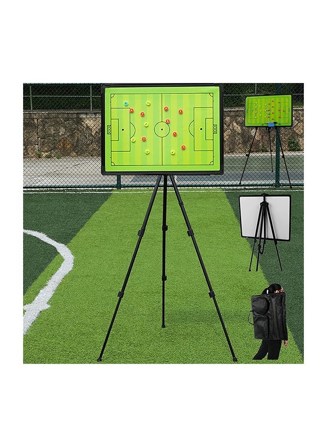 ماكس سترينث لوحة تكتيكات كرة القدم المغناطيسية - حافظة تدريب كبيرة مع حامل وإطار من الألومنيوم - Image 4