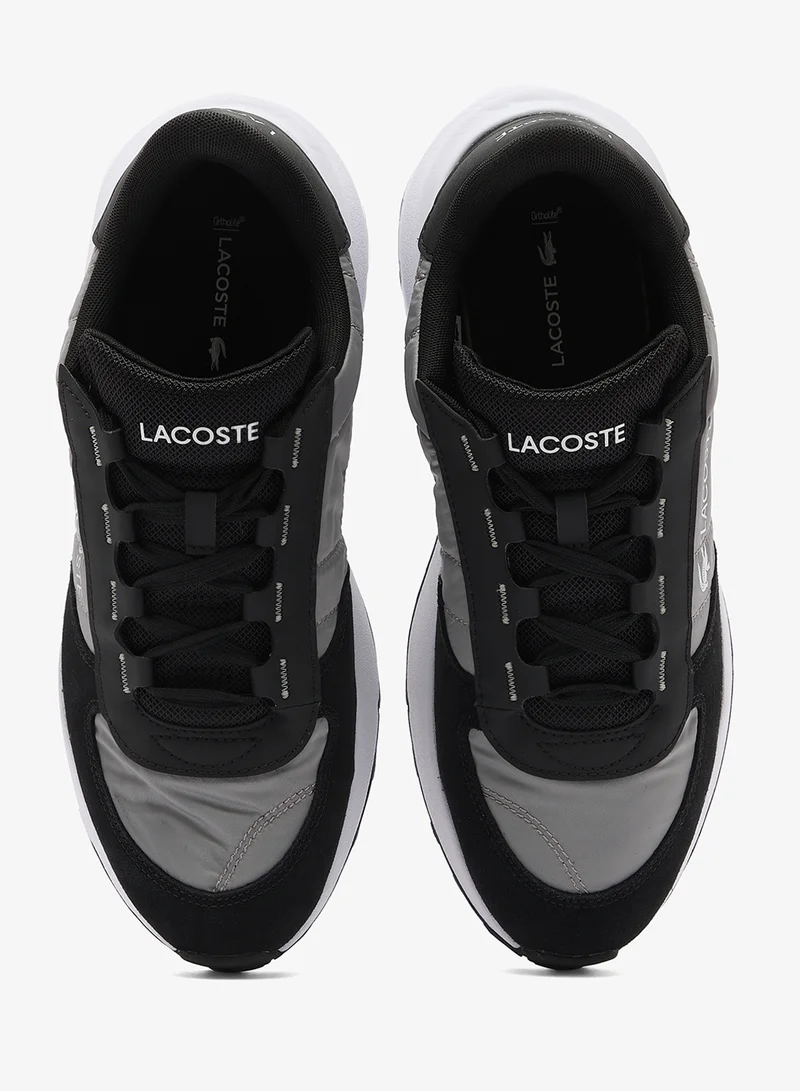 Lacoste BLK/WHT Elite Actv Evo 1261 Low Top Sneakers for Men | Best Price UAE