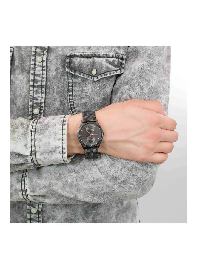 سكاجين ساعة يد هولست بعقارب وسوار من الإستانلس ستيل طراز SKW6180 - قياس 40 مم - لون رمادي - Image 4