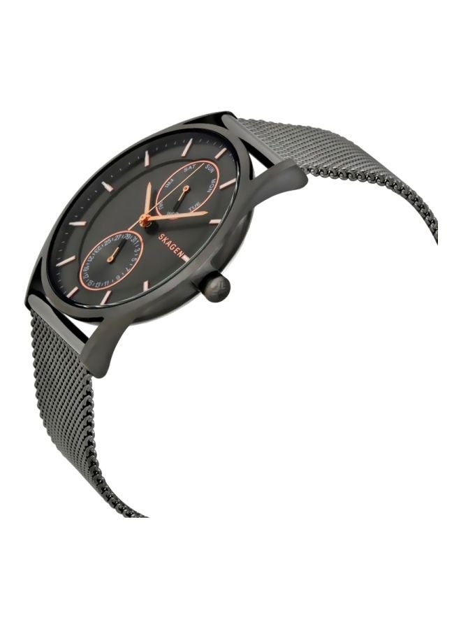 سكاجين ساعة يد هولست بعقارب وسوار من الإستانلس ستيل طراز SKW6180 - قياس 40 مم - لون رمادي - Image 3