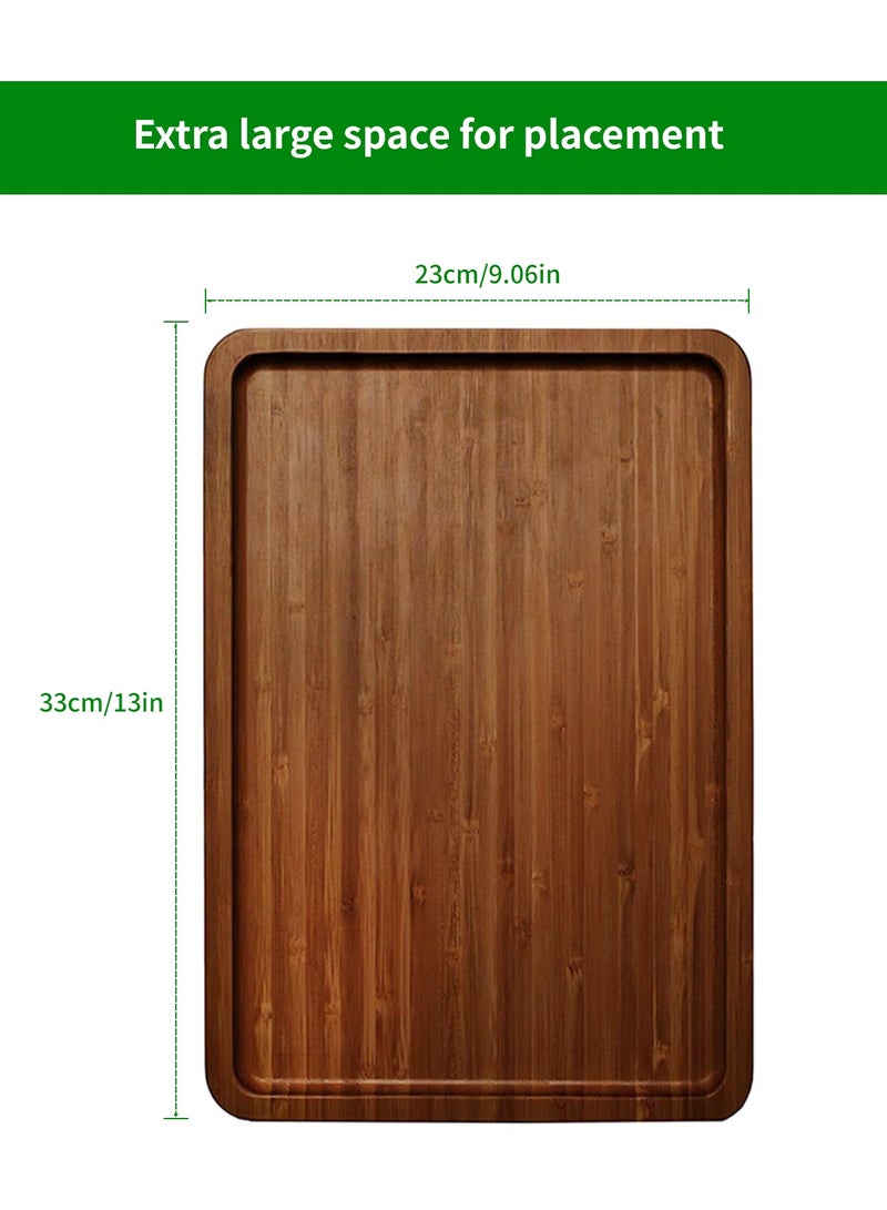 Bamboo sofa armrest table, clip on tray sofa table. Sofa armrest tray, used for TV dinner and remote control.  - Image 2