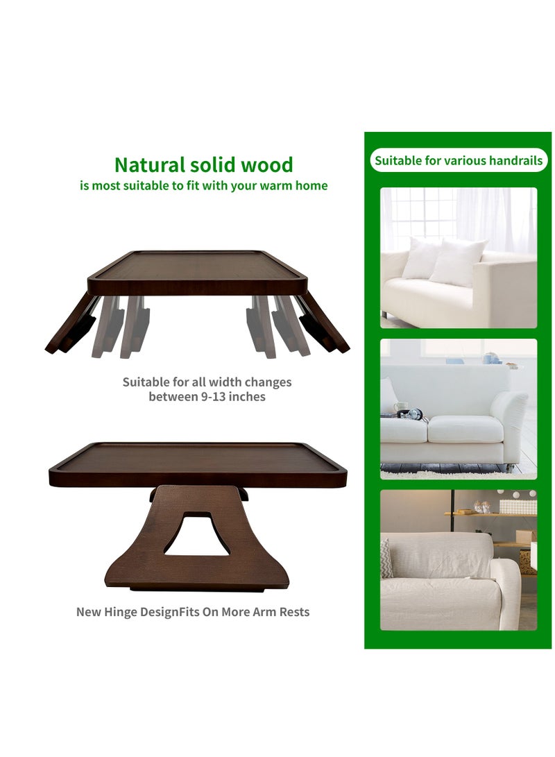 Bamboo sofa armrest table, clip on tray sofa table. Sofa armrest tray, used for TV dinner and remote control.  - Image 3