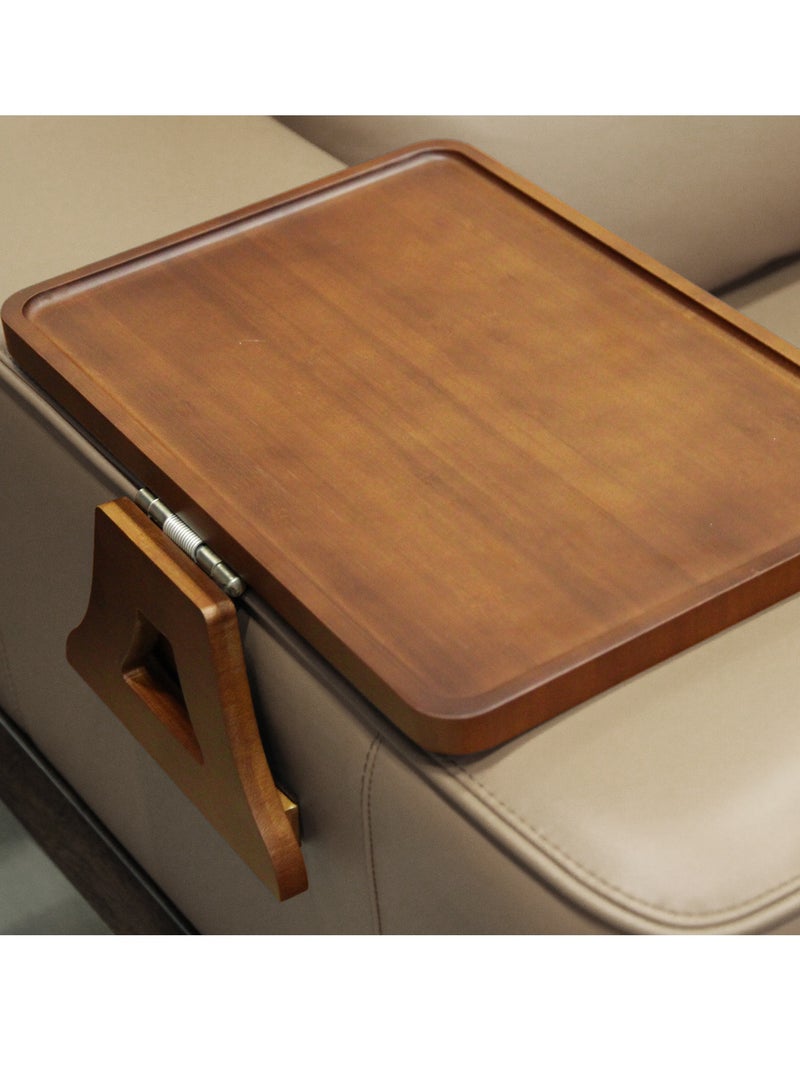 Bamboo sofa armrest table, clip on tray sofa table. Sofa armrest tray, used for TV dinner and remote control.  - Image 5