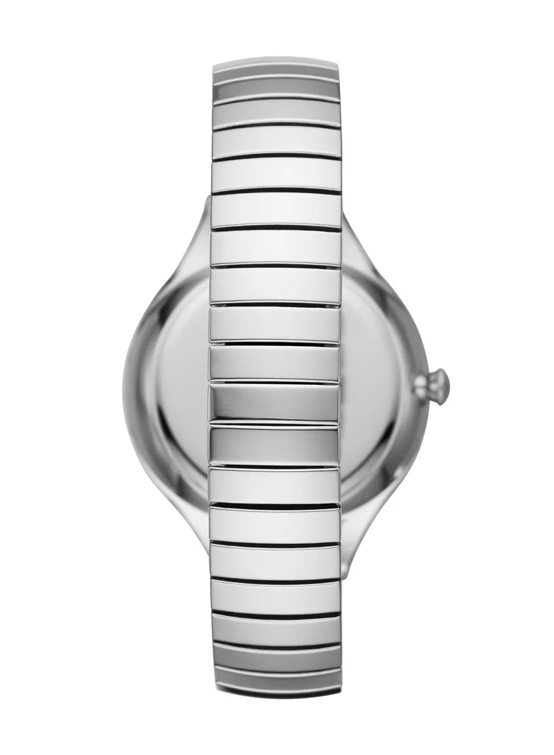 بوما Contour Analog Quartz Watch for Women With Silver Stainless Steel Band - 3 ATM - PU P1041