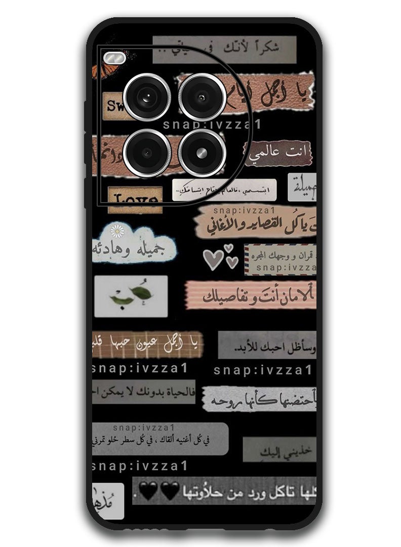Theodor Protective Case Anti Scratch Shock Proof Bumper Cover For OnePlus Ace 3 Pro Arabic Design (67)  - Image 1
