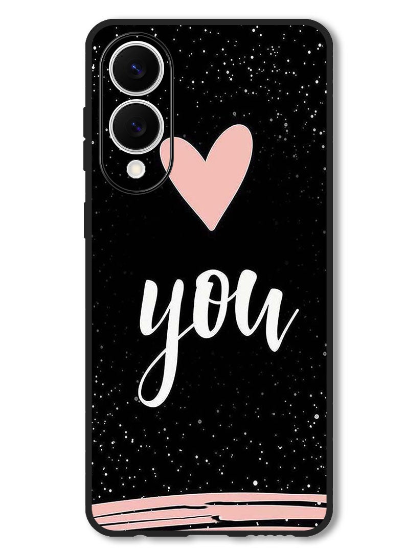 Theodor Case Compatible with Samsung Galaxy S25 Edge 6.7 Inch Protection Shockproof Bumper Cover Love You - Image 1