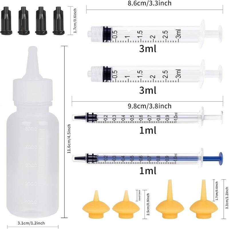 Xuanda Pet Feeding Bottle and Syringes with for Small Cat Dog Animals (Model 1) - Image 2