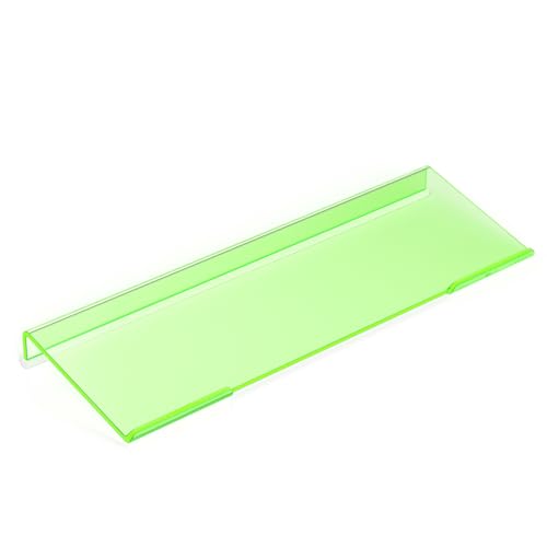 Richboom Epoptic Green Acrylic Tilted Computer Keyboard Holder for Easy Ergonomic Typing Keyboard Stand for Office Home School Fluorescent Green