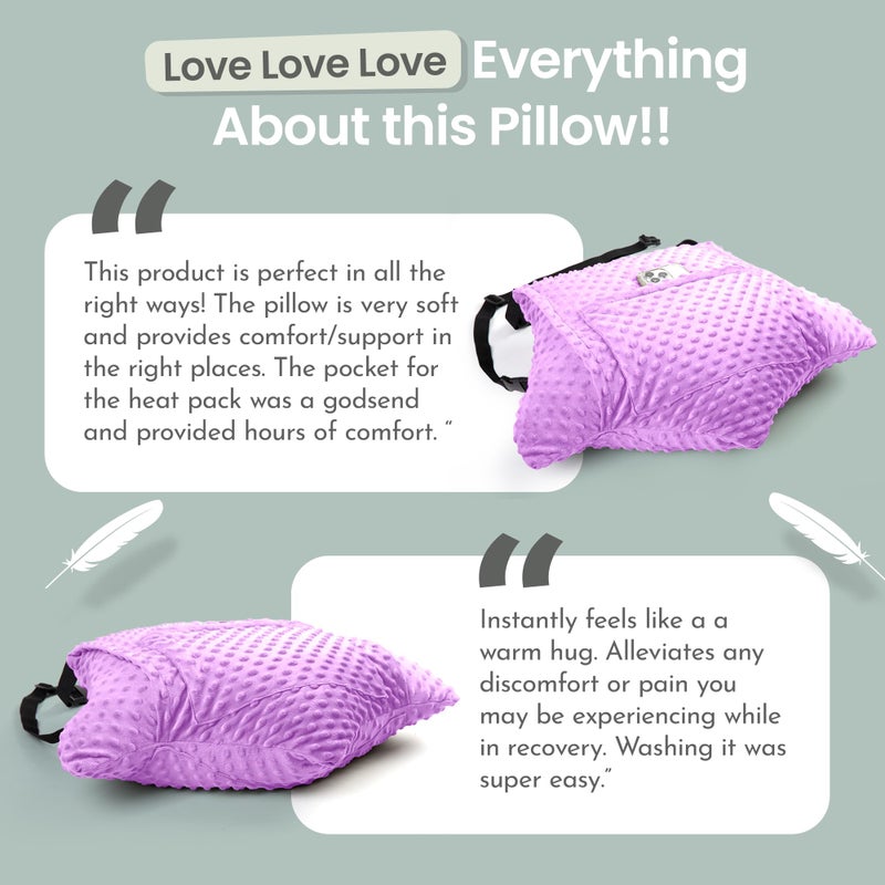 MOYOAMA Hysterectomy Pillow Post Surgery for Hysterectomy Recovery Must Haves- Surgery Pillow for Abdomen, Abdominal Pillow Post Surgery, Abdominal Surgery Recovery Pillow for Hysterectomy Gifts - Image 5