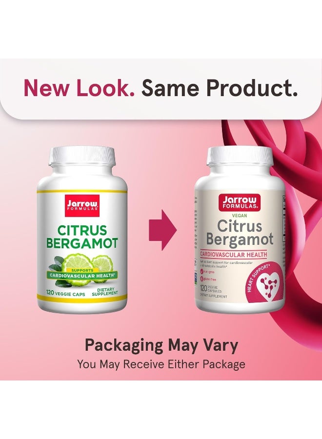 jarrow formulas Citrus Bergamot 500 Mg - Cardiovascular, Metabolic & Antioxidant Support Dietary Supplement - Use Qh-Absorb - 120 Servings - Image 2