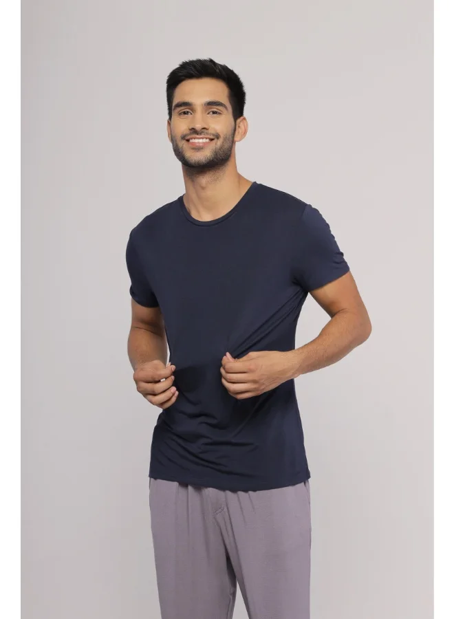 NeceSera Deep Blue Mens Lounge T-Shirt