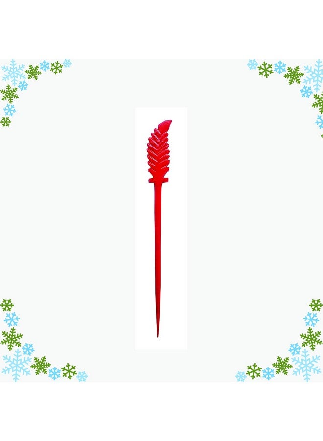 Salvus App SOLUTIONS Marble Handmade Pink Red Hair Stick/Juda Pin for Women & Girls (15 x 1.3 cm). - Image 1