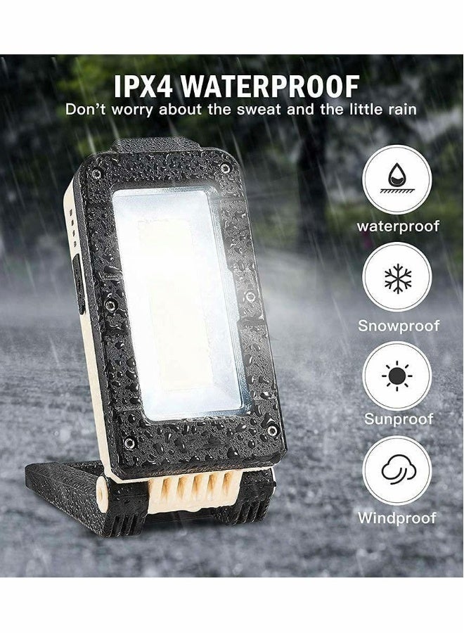 LED Work Light, Magnetic Rechargeable COB Inspection Lamp Magnetic Work Light with Hanging Hook, 4 Lighting Modes, Job Site Lighting for Car Repairing Emergency Camping Mountain Climbing - Image 4