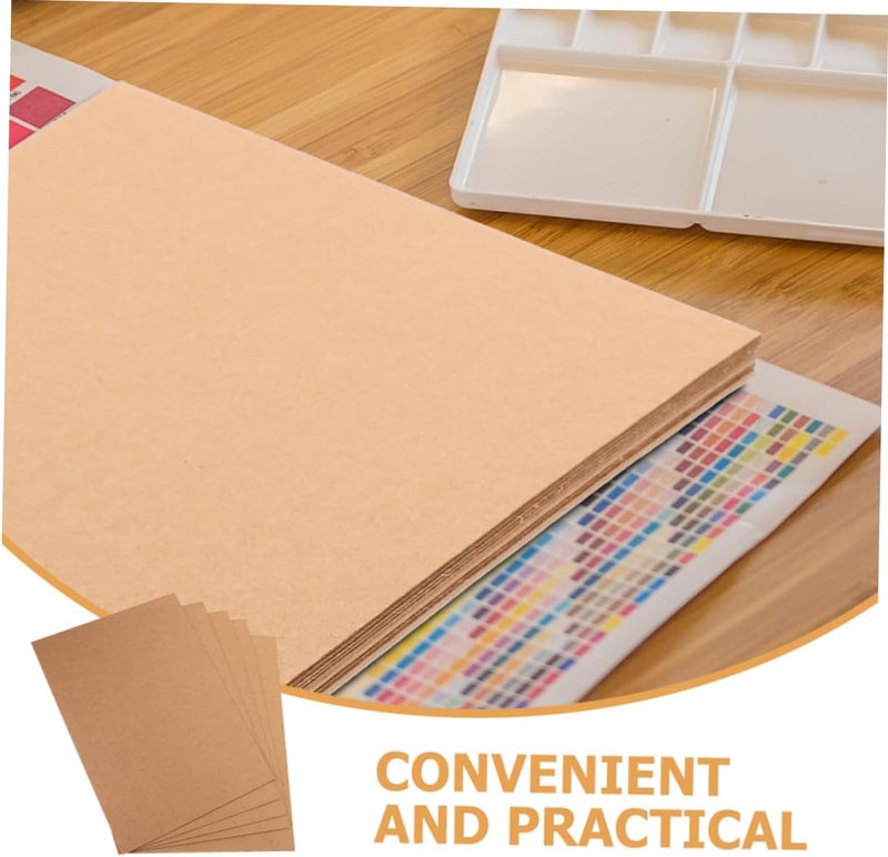 5sheets Kraft Cardboard Paper Cardstock for Printing Scrapbooking Art Projects - Image 3