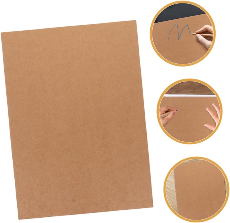 5sheets Kraft Cardboard Paper Cardstock for Printing Scrapbooking Art Projects - Image 5