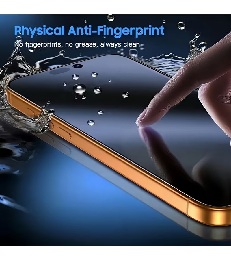 5 Pack Frosted Anti Spy Screen Protector for iPhone 11 Pro Max Privacy Soft Film Anti Fingerprint Smooth Touch Easy Install - Image 2