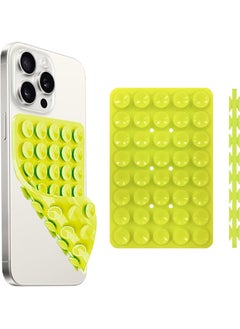 Mmmon Silicone Suction Cup Phone Case Mount Double Sided,Phone Accessories Hands-Free Strong Grip Holder for Selfies and Videos, Silicon Phone Stand for iPhone and Android(Green)  - Image 1
