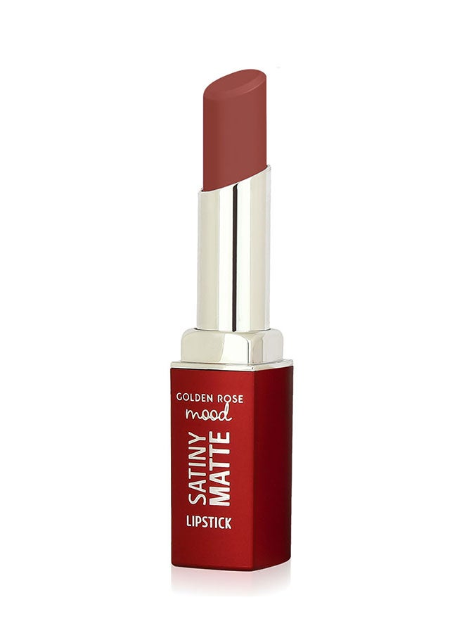 Golden Rose Mood Satiny Matte Lipstick No:05 Burnt Blush - Image 1