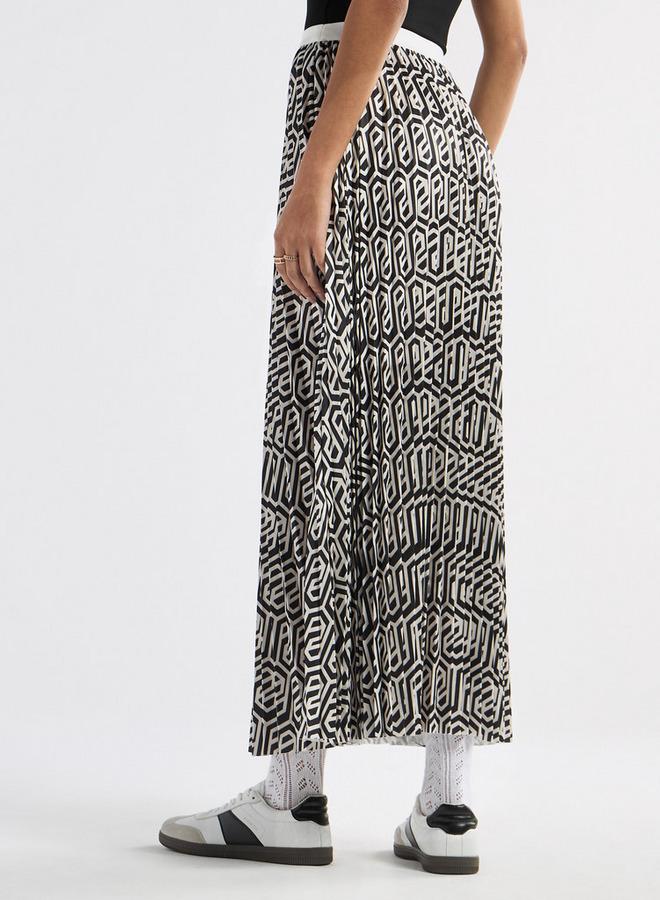 Splash FAV All-Over Print A-line Skirt with Elasticated Waistband - Image 3