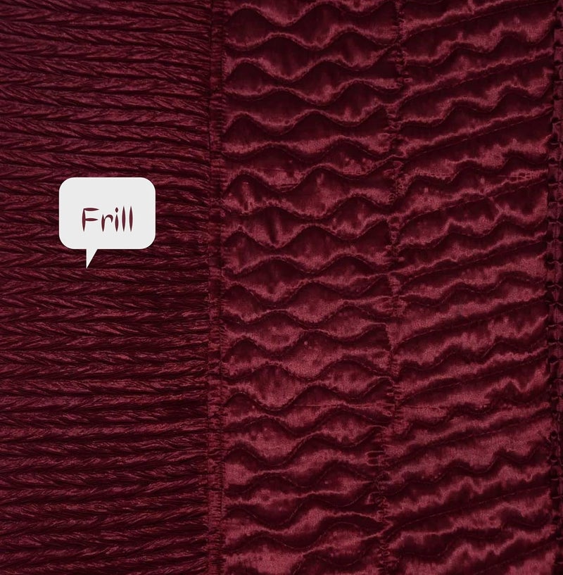 ManavRachit Satin Gold Printed 310 TC Wedding Bedding Set Bedsheet with 2 Pillow Covers for Home Living RoomSet of 3pc HathiElephant PrintMaroon - Image 2