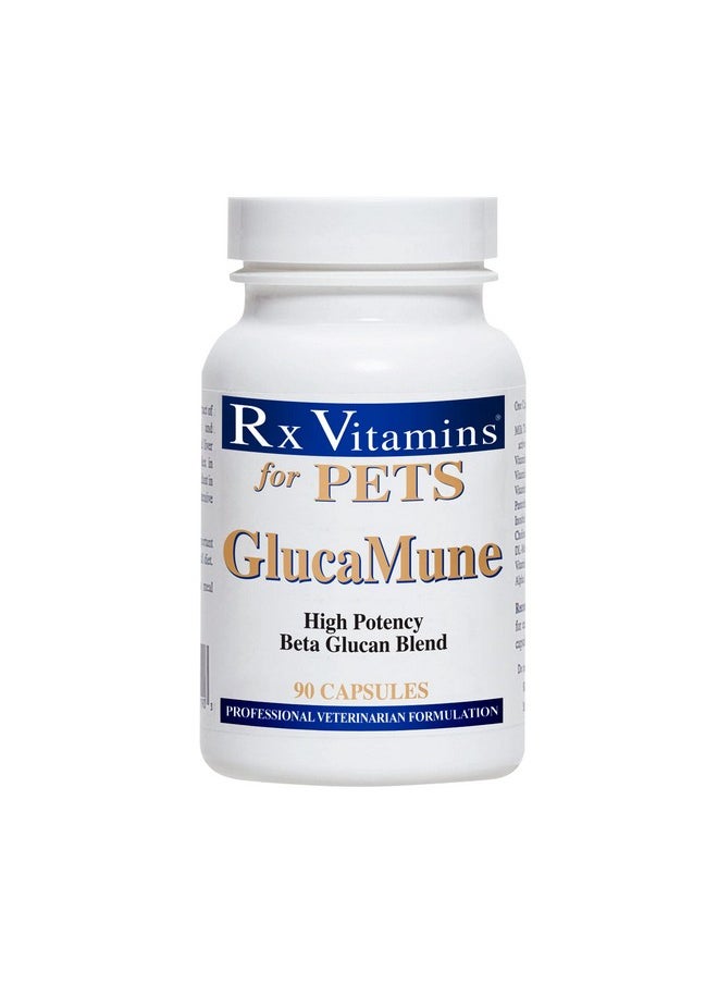 Rx Vitamins Glucamune Cat & Dog Immune Supplement Plus Licorice Extract Dog Health Supplies For Immune System Support Natural Cat Supplements Dog Wound Care Aid 90 Count 
