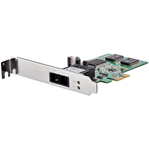 StarTech.com PCI Express (PCIe) Gigabit Ethernet Multimode SC Fiber Network Card Adapter NIC - 550m - PCIe GbE Fiber Optic Network Card, TAA (PEX1000MMSC2) - Image 1