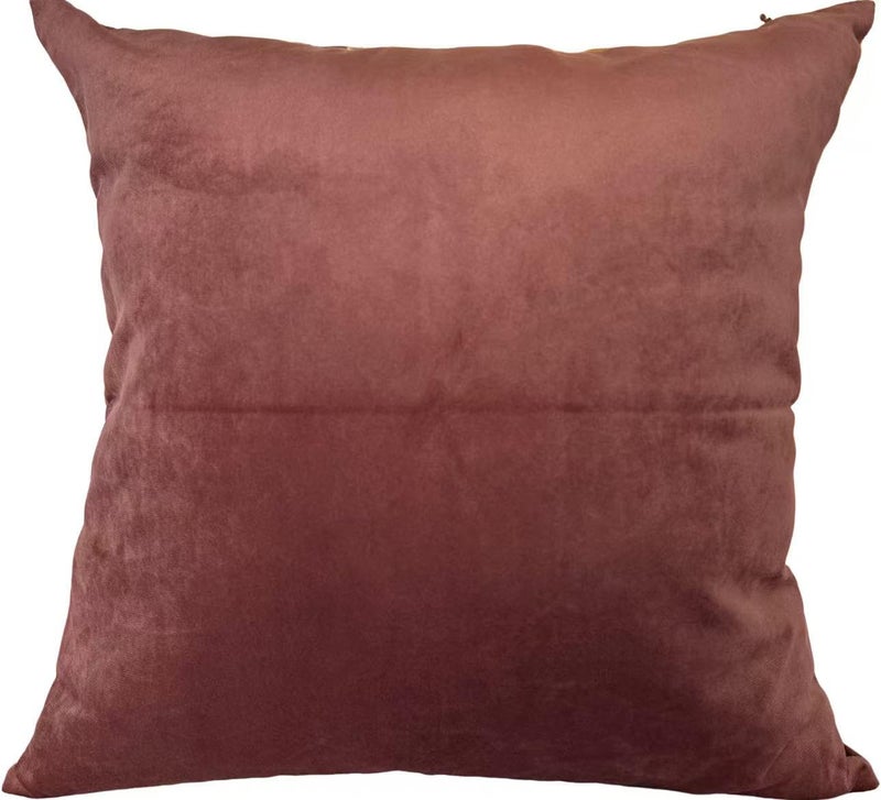 TangDepot Solid Velvet Throw Pillow CoverEuro ShamCushion Sham Super Luxury Soft Pillow Cases Many Color  Size Options  22x22 Deep Truffle