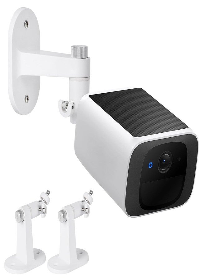 ALERTCAM 2Pack Wall Mount Compatible with eufyCam 2C/2C Pro, 2/2 Pro, 3C/S300, 3/S330, Also for SoloCam S220/C210, Adjustable Camera Mount Brackets for Eufy Camera Indoor/Outdoor - White - Image 1