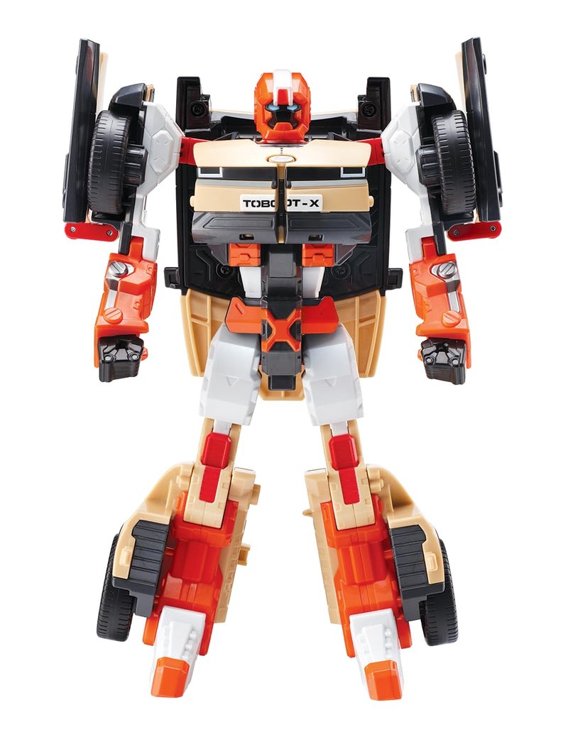 Tobot New TOBOT, TOBOT X, Youngtoys Transforming Collectible Vehicle to Robot, Heroes Animation Character Toys for Kids 3 and up Transform Toys Cars, Large Size 9-inch - Image 2