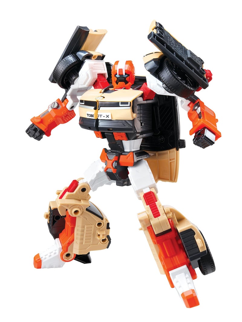 Tobot New TOBOT, TOBOT X, Youngtoys Transforming Collectible Vehicle to Robot, Heroes Animation Character Toys for Kids 3 and up Transform Toys Cars, Large Size 9-inch - Image 3