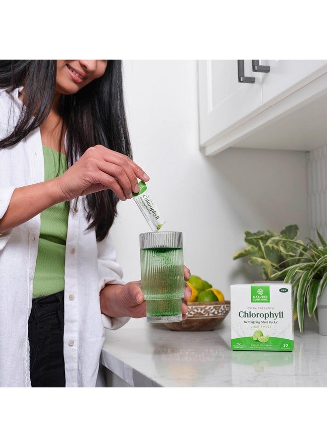 Nature's Sunshine Chlorophyll Stick Packs: Supercharge Your Detox and Boost Gut Health in Convenient, Delicious Stick Packs (Lime Twist) - Image 4