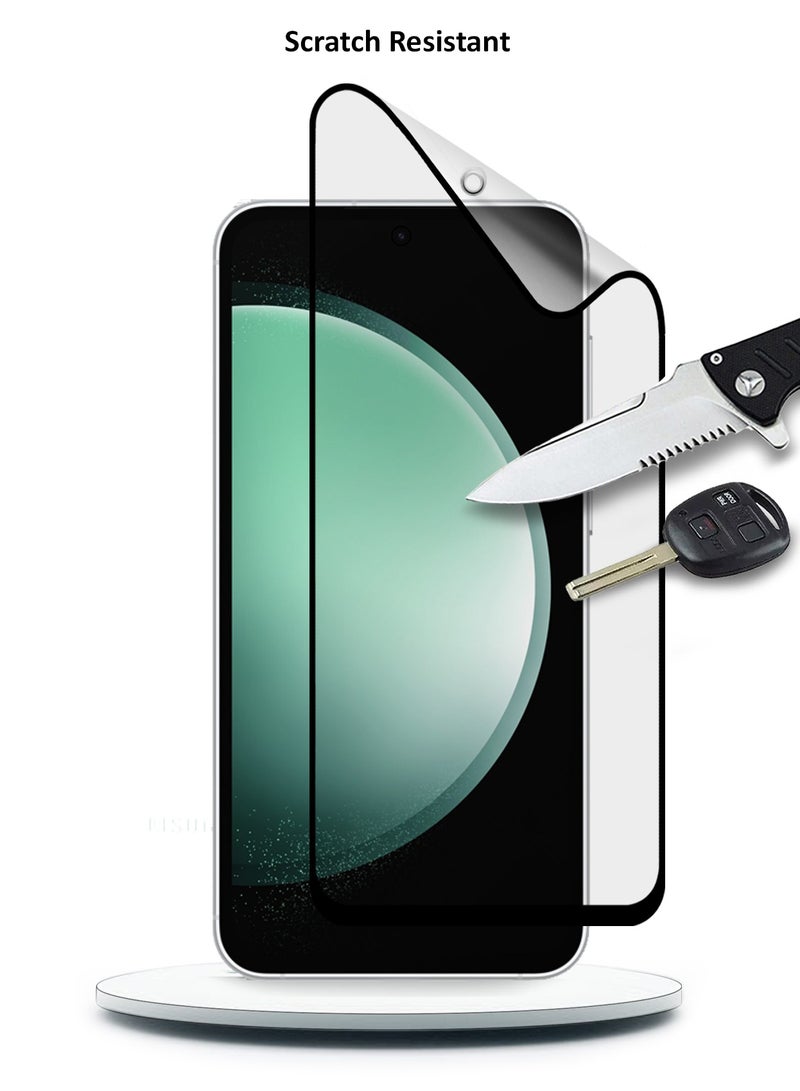 Wtech Samsung Galaxy S23 FE 5G 2023 Nano Ceramic Full Glue Full Cover Matte Flexible Screen Protector (MSCNMN) -  Clear/Black - Image 5