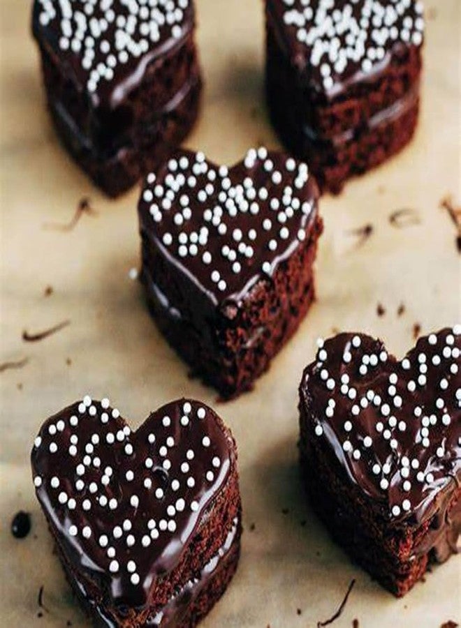 رويالز قالب كيك بينتو من السيليكون من رويالز، مجموعة قوالب خبز غير لاصقة، قوالب خبز سيليكون، قوالب كيك صغيرة للقلاية الهوائية، قوالب كيك طبقات، تشيز كيك (على شكل قلب) - Image 5