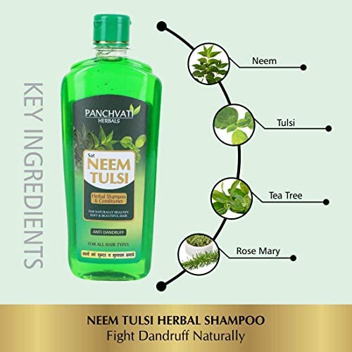 Panchvati Hair Protection Kit - Hair Oil 100 ml + Neem Tulsi Shampoo, 500 ml - Image 4