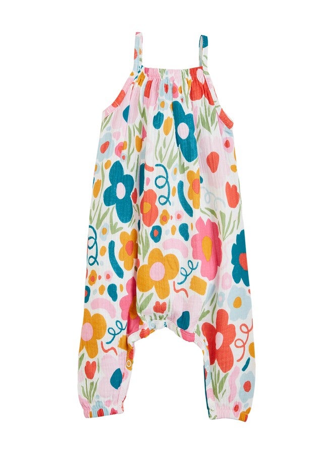 Mud Pie Baby Girl Floral Printed Longall; 6-9 Months - Image 1