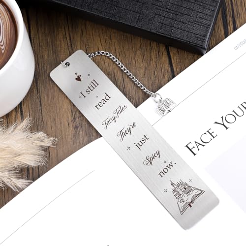 Shejdgart Fairytales Metal Bookmark Gifts - Spicy Funny Bookmarks for Book Lovers Women Girls, Beautiful Book Mark with Pendant, Unique Halloween Thanksgiving Christmas Graduation Gift - Image 4